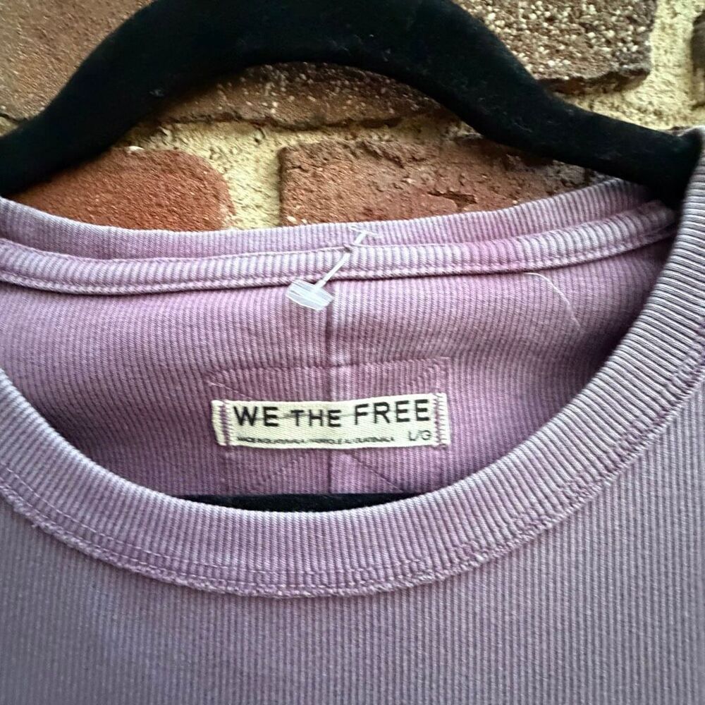Free People We the Free Ever Had Tee in distressed purple S NEW - Picture 5 of 6